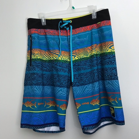Pelagic Board Shorts 🩳 Featuring The Artwork of Carol Lynne - Picture 1 of 5